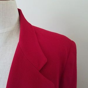 JONES  NY & CO Jacket Blazer NWOT Red. Sz 12